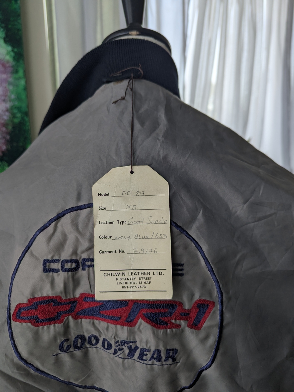 1989 Corvette ZR-1 Goodyear Goat Suede Jacket NOS NWT Rare Promo Provenance